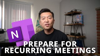 MS OneNote setup for recurring meetings
