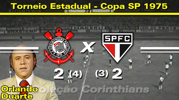 Corinthians (4) 2 x 2 (3) Sao Paulo - 02 / 02 / 1975 - State Tournament / Sao Paulo Cup