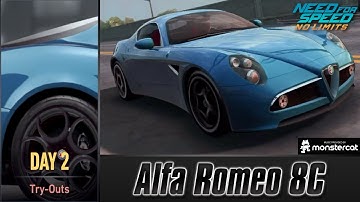 Need For Speed No Limits: Alfa Romeo 8C | Proving Grounds (Day 2 - Try-Outs)