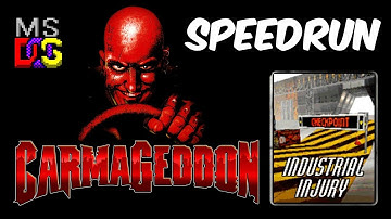 SPEEDRUN in 6.22 !!! Carmageddon | Race: 06 | Industrial Injury | MS DOS | Gameplay HD