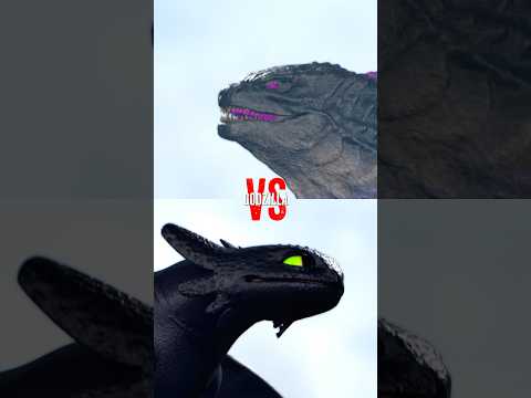 Godzilla vs Toothless: Who Wins? 🤔 | #godzilla #httyd