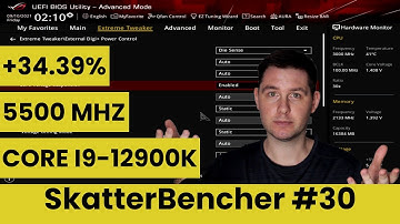 Core i9-12900K Overclocked to 5500 MHz with GIGABYTE Z690 AORUS Master | SkatterBencher #30