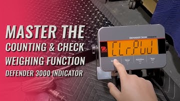 Ohaus Defender 3000 Indicator Guide: Counting & Check Weighing Function