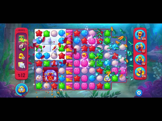 Fishdom Hard level 14845 no boosters フィッシュダム ハード - YouTube