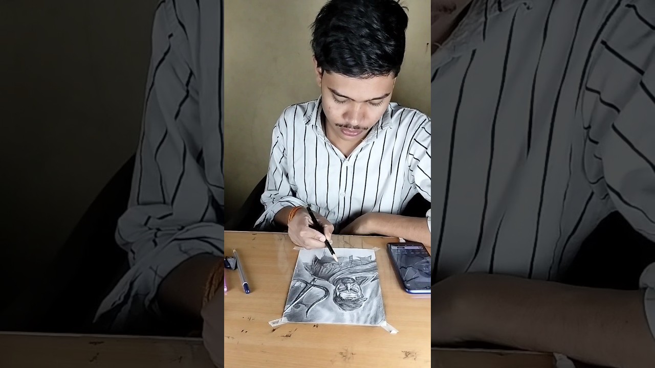 bhola movie poster draw ll Ajay Devgan best drawing 💥😱