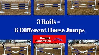 6 Different Horse Jumps With 3 Rails or Less