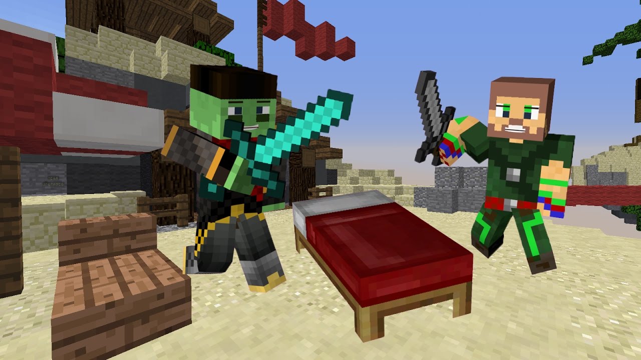 Победили с лагами:Bedwars