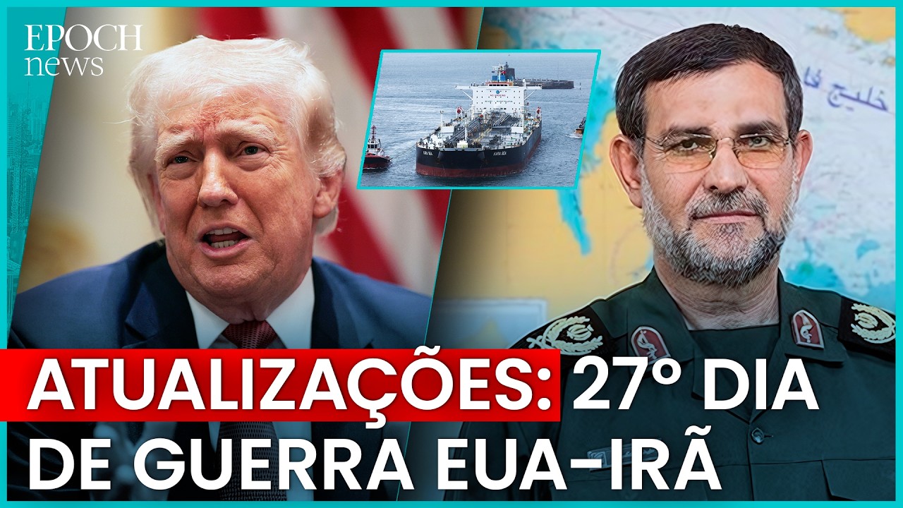 Guerra EUA-Irã: Chefe da marinha iraniana morto; Trump afirma conflito “adiantado” para resolução e+