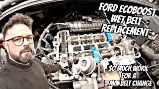 Ford focus/fiesta 1.0 ecoboost wet belt replacement.. such a time consuming job......