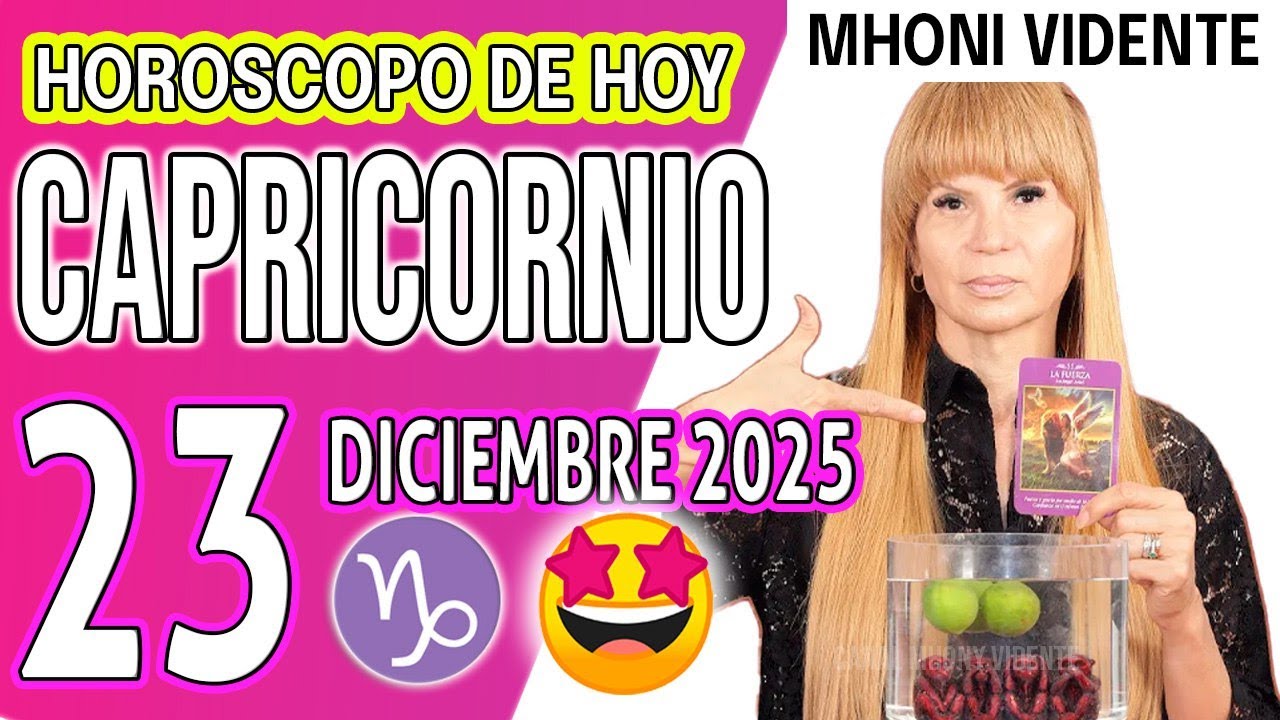 CAPRICORNIO ♑ TU VIDA DA UN GIRO ESPECTACULAR HOROSCOPO De Hoy 23 de ...