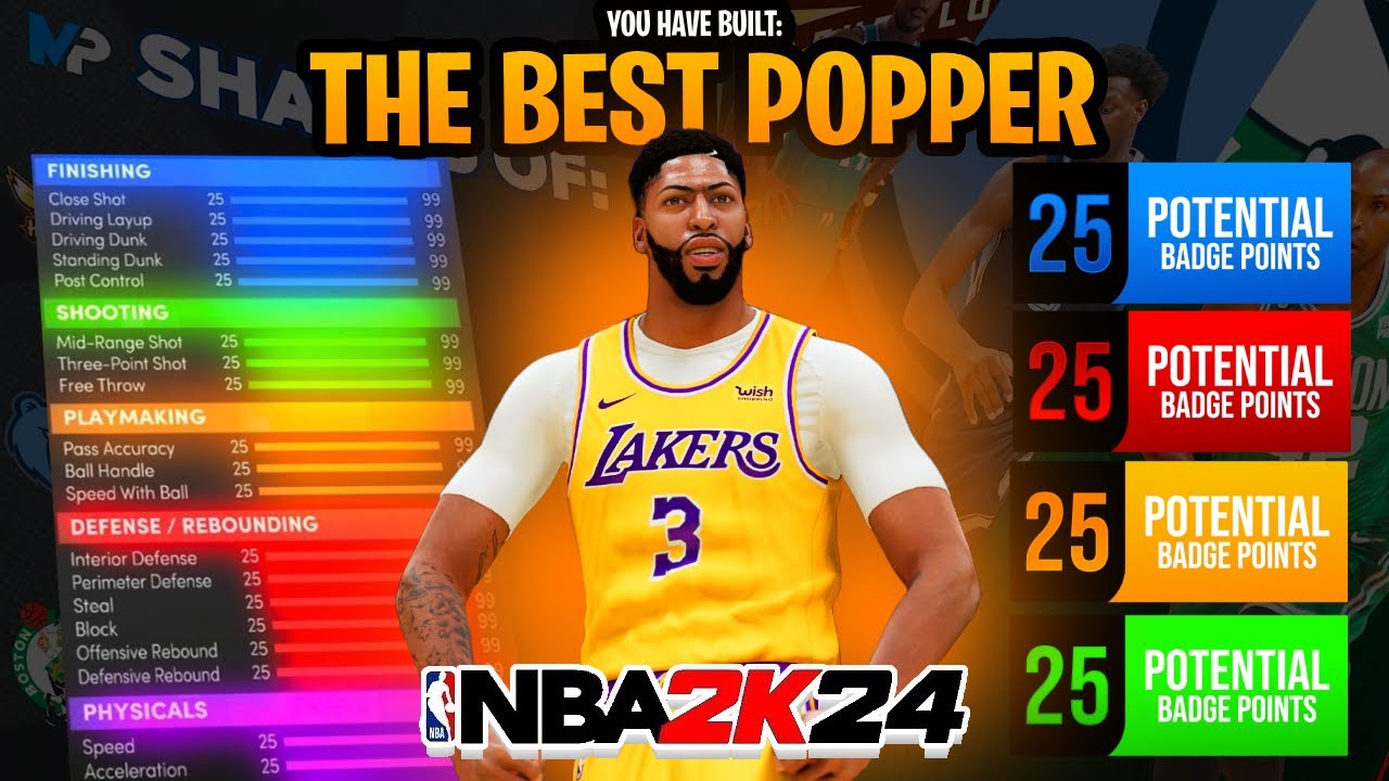 THE BEST POPPER BUILD In NBA 2K23 BEST ALL AROUND SHOOTING CENTER