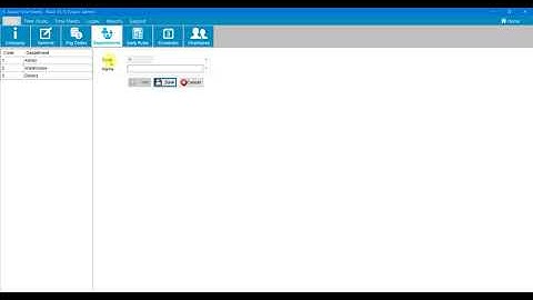Aussie Time Sheets - Setup Departments