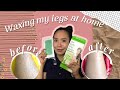 WAXING MY LEGS AT HOME l Glamworks Body Wax Strips