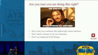 To Persist, or not to Persist (Container Data), that is the Ques