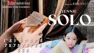 Video thumbnail of "SOLO - Jennie of Blackpink | KALIMBA COVER WITH NUMBERED NOTATION TABS FOR BEGINNERS"