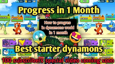 Progress dynamons world in 1 month🤩 / Best starter dynamons in dynamons world #viral #gaming