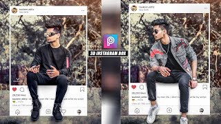 3d Instagram Viral Photo Editing Tutorial In Picsart Step By Step In Hindi Taukeer Editz Youtube