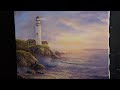 Lighthouse at Sunset | Paint with Kevin® - Landscape Painting