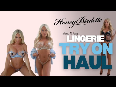 SHEER & LACY Lingerie Try on Haul | Honey Birdette 2023