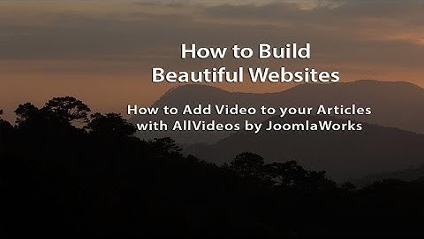 How to Build Beautiful Websites with Joomla and Rocket Theme Templates - Part 11