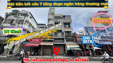 NHÀ MẶT TIỀN LÊ QUANG ĐỊNH DT 3,53x17,5 TKV 60m2 – NGAY BÀ CHIỂU 7 TẦNG KINH DOANH | GIÁ CHỈ 14,5 TỶ