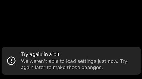 Fix Instagram Try again in a bit We weren
