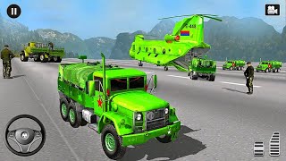 US Army Vehicle Transporter Truck Helicopter Cargo Simulator - Android iOS Gameplay screenshot 3