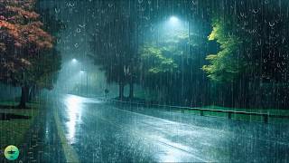 Deep SLEEP HEALING with Heavy Rainstorm & Thunder Growls covering the Rainforest Park at Night by Natureza Relaxante 19,760 views 1 month ago 11 hours, 30 minutes