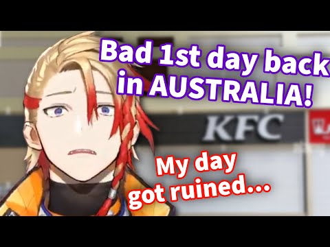 Axel’s first day back in Australia almost got RUINED by KFC! 【Holostars EN | Axel Syrios】