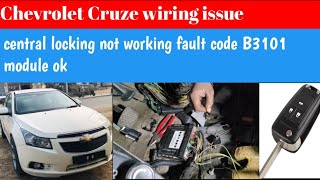 Chevrolet Cruze wiring issue fault code B3101