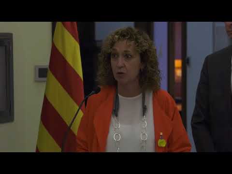 Primera arribada de la consellera Capella al Departament de Justícia