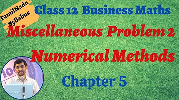 Class 12 Business Maths Chapter 5 Miscellaneous Problem 2 Full  Numerical Methods Chapter 5