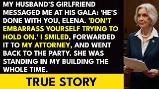 My Husband's Girlfriend Sent Me a Warning at His Own Gala—She Didn't Know I Owned the Building