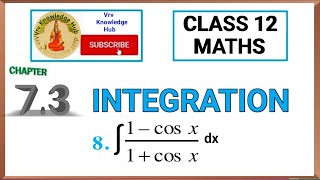 Class 12th INTEGRATION l Chapter 7 l Notes l Maths Exercise 7.3 Q 8 | NCERT #integration #maths