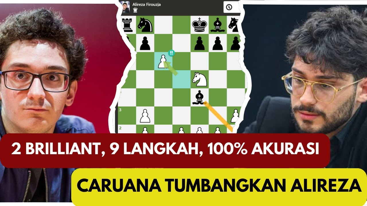 2 BRILLIANT, 9 LANGKAH, 100% AKURASI || CARUANA TEKUK ALIREZA FIROUZJA 