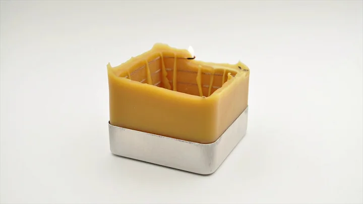 Beautiful Contemporary Square Spiral Candle by Spiral Melt