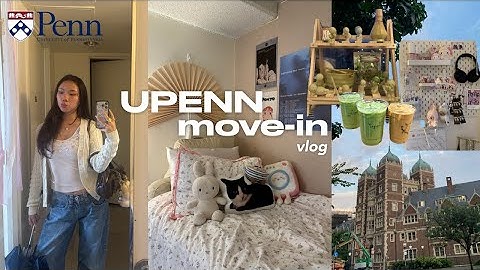 UPENN MOVE-IN VLOG (sophomore year) | dorm room tour, unpacking, travel