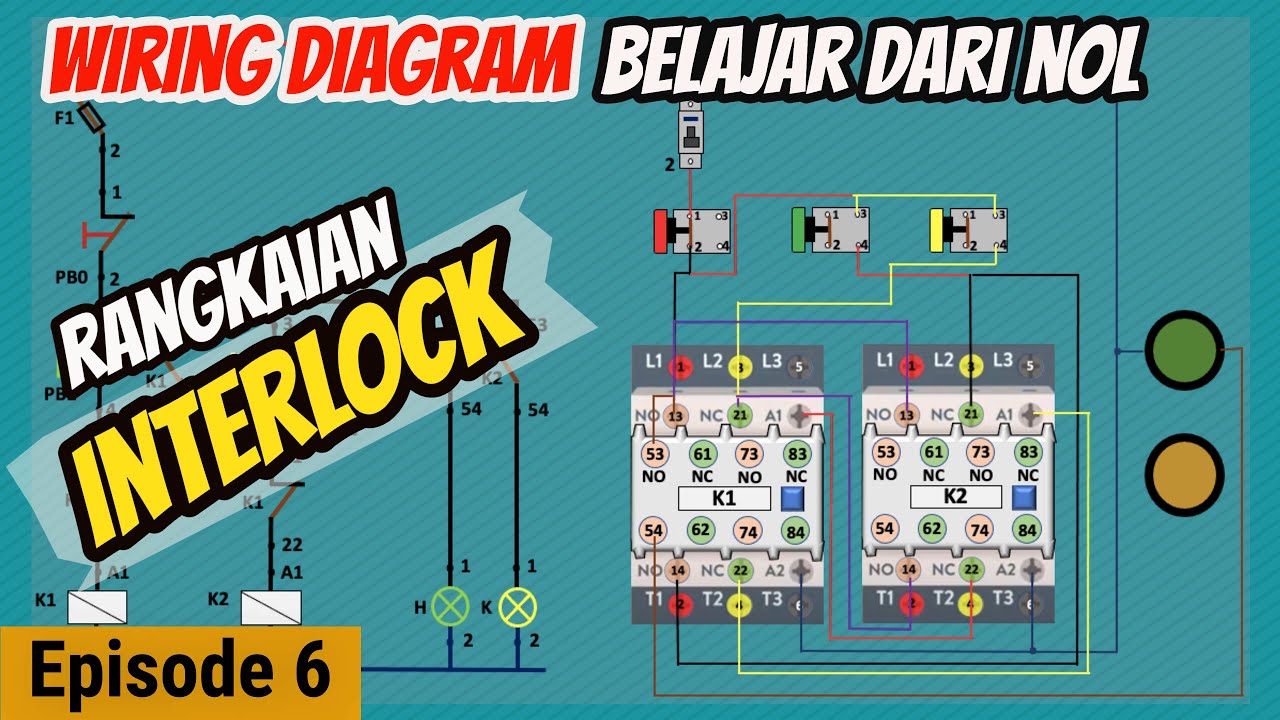 BELAJAR MEMBACA WIRING DIAGRAM KONTROL LISTRIK EPISODE 6 RANGKAIAN