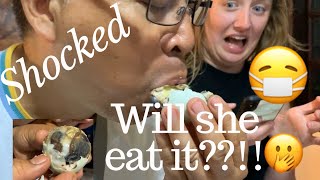 British Girlfriend shocked trying BALUT!! | Family Reunion Vlog #5