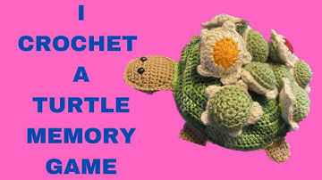 Crochet turtle memory game. CUTE!
