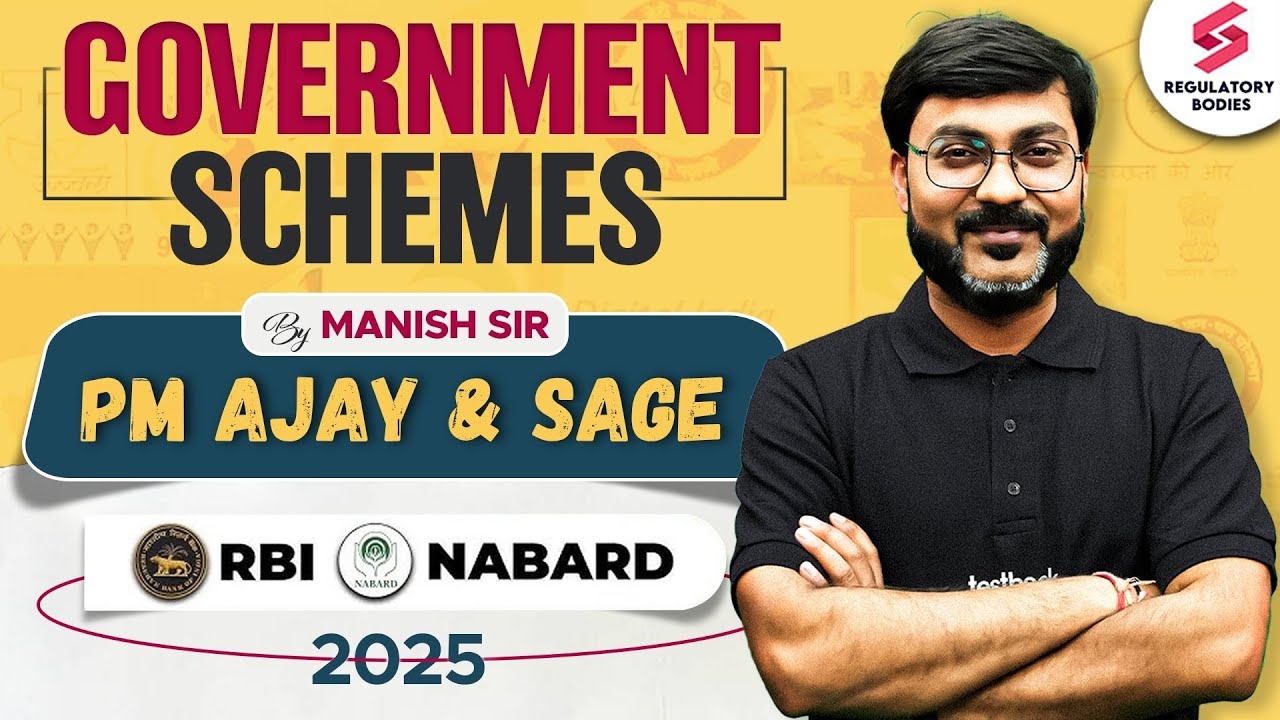 Govt Schemes for RBI Grade B and NABARD 2025 | RBI Grade B Government Schemes by Manish Sir