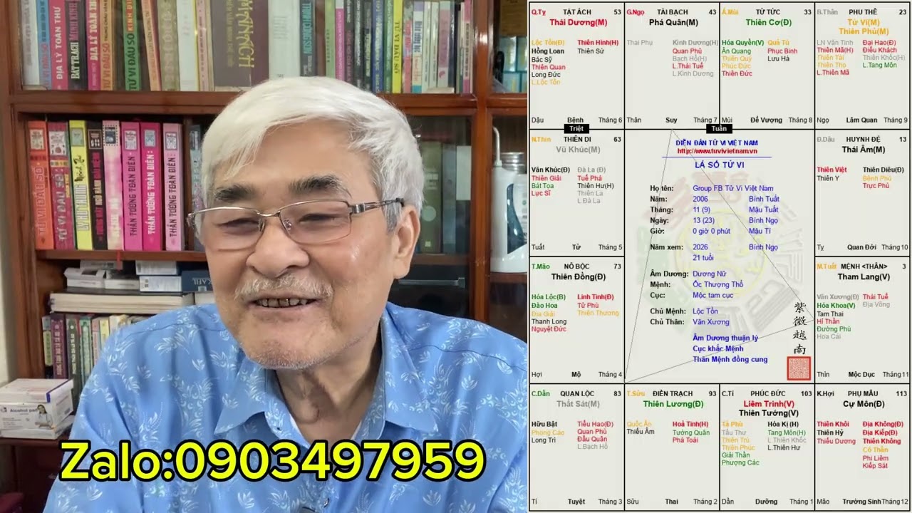 Tuổi Bính Tuất(2006)Nữ Mệnh Tham Lang Cư Tuất | Tử Vi Mệnh Lý - Bùi Biên Thuỳ 