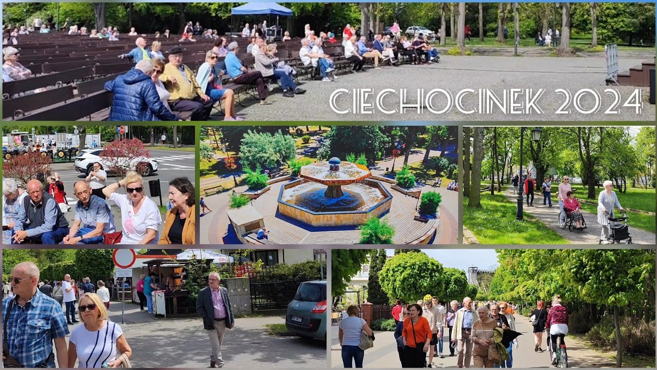Ciechocinek 2024 - Tłumy kuracjuszy o każdej porze roku.