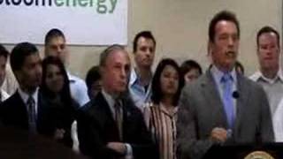 Schwarzenegger And Bloomberg In Silicon Valley