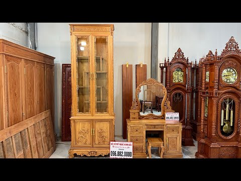 Video Tủ rượu và bàn phấn hoa hồng gỗ gõ đỏ - hàng đặt - đồ... - youtube
