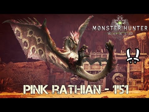 pink rathian  New Update  MHWorld: Pink Rathian Dual Blades Solo 1'51\