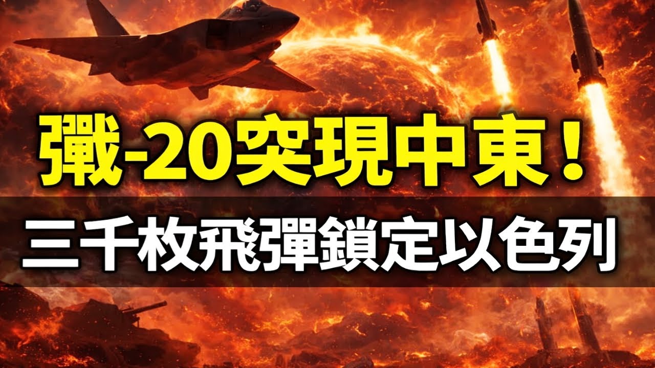 殲-20突現中東！三千枚飛彈鎖定以色列，美國B2為何不敢升空？