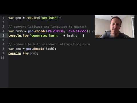 geohash using nodejs