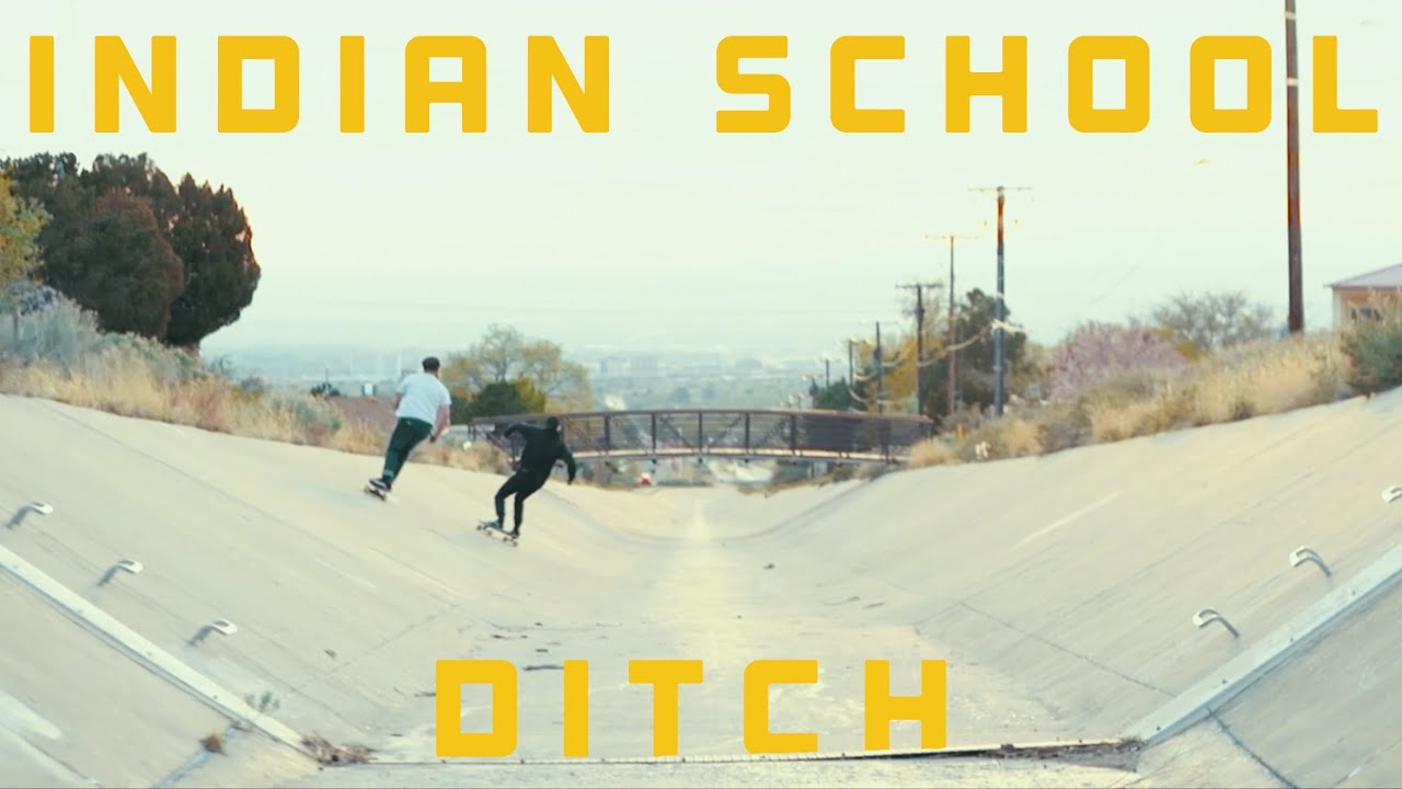 Skating the Indian School Ditch in Albuquerque NM