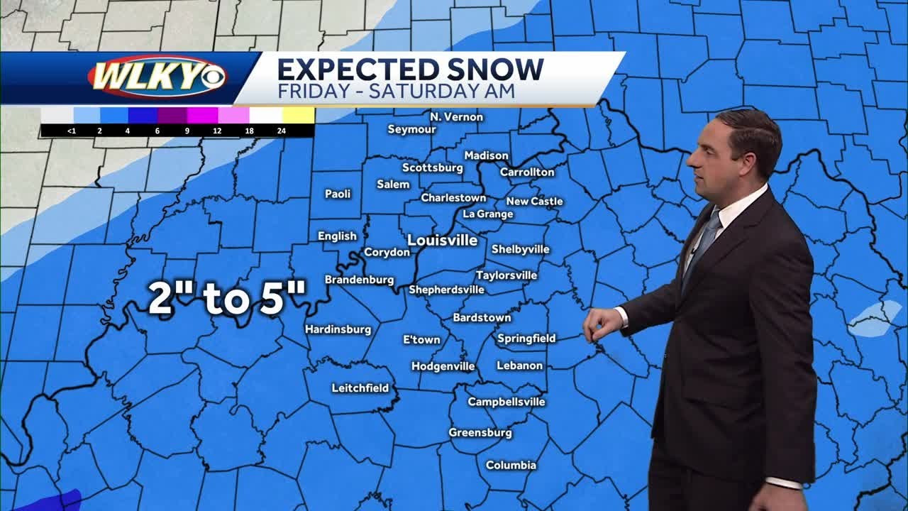 Bitterly cold tonight then more snow Friday - YouTube
